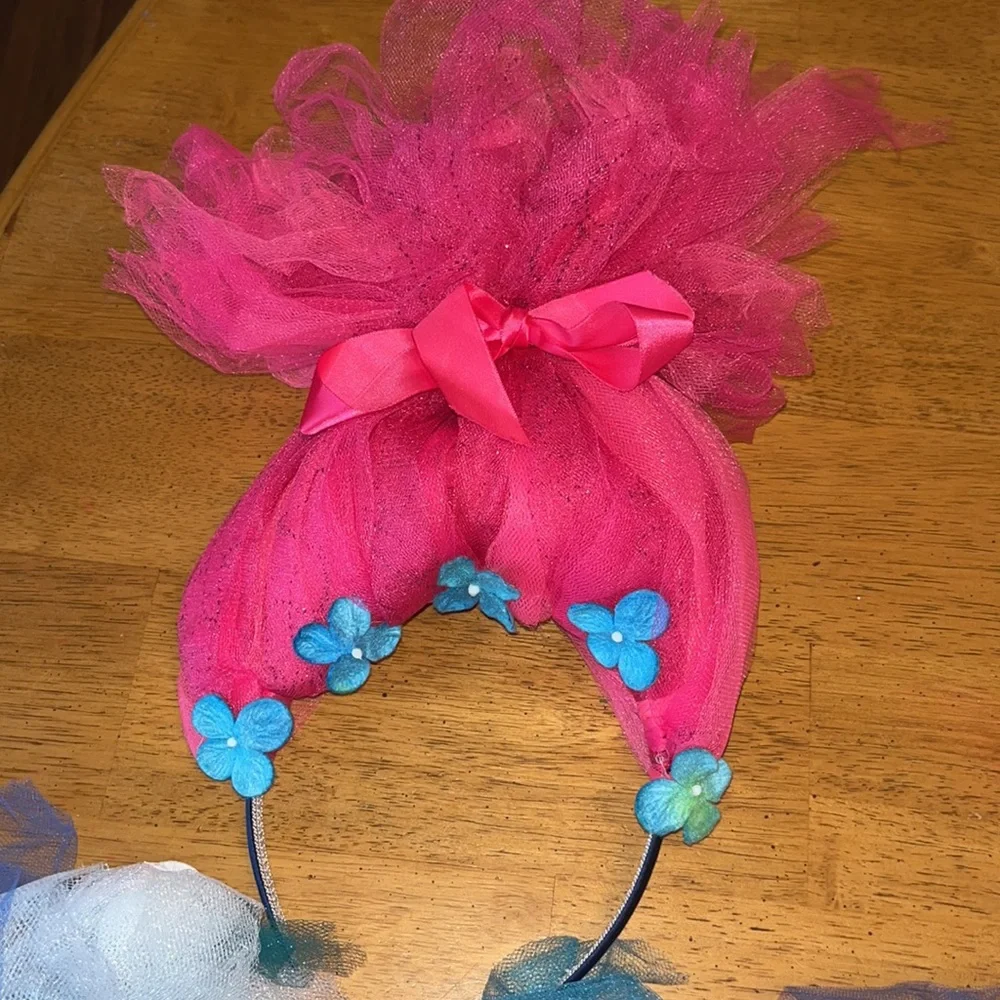Handmade Trolls Poppy Headband and Tutu